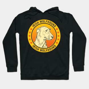 Irish Wolfhound Dog Portrait Hoodie